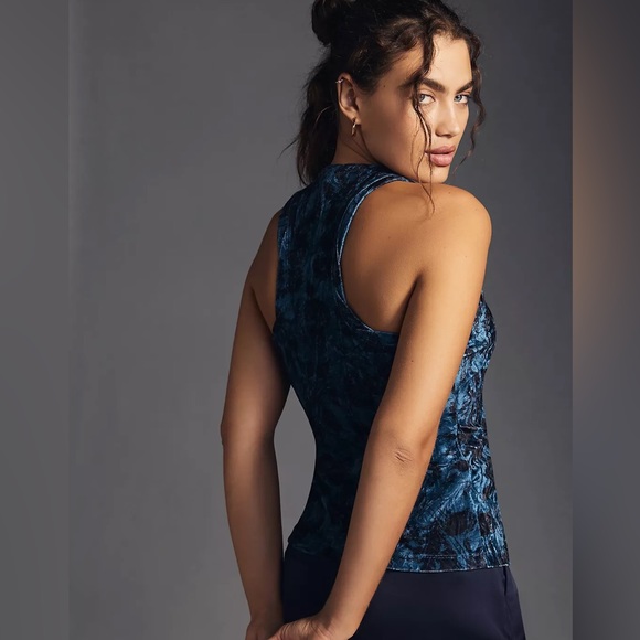 NWT Anthropologie Pilcro Velveteen Racerback Tank - Picture 2 of 7